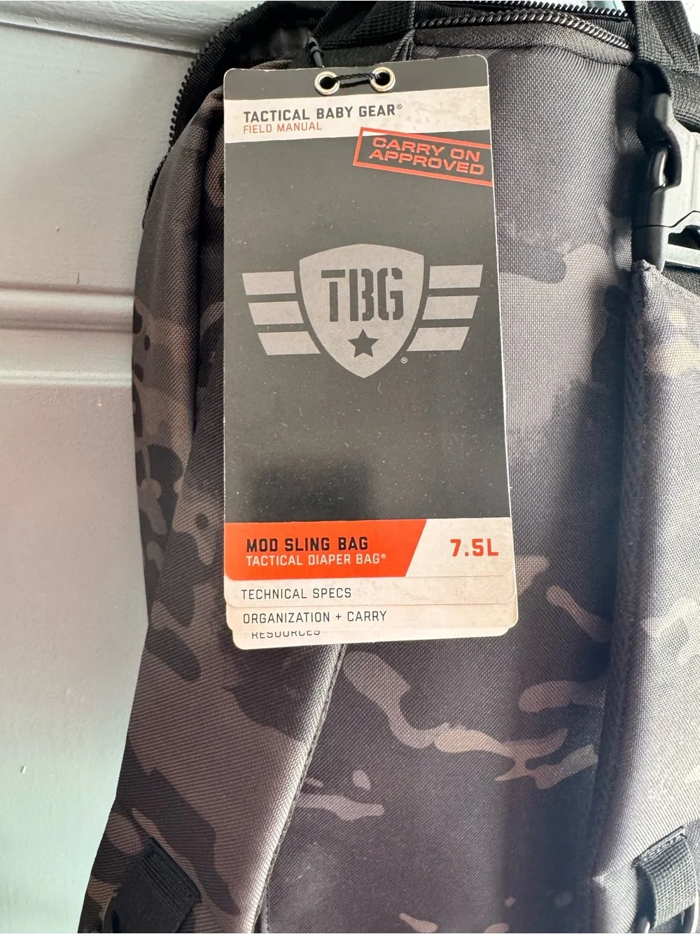 TBG Tactical Backpack and Pouch Set - Black Camo